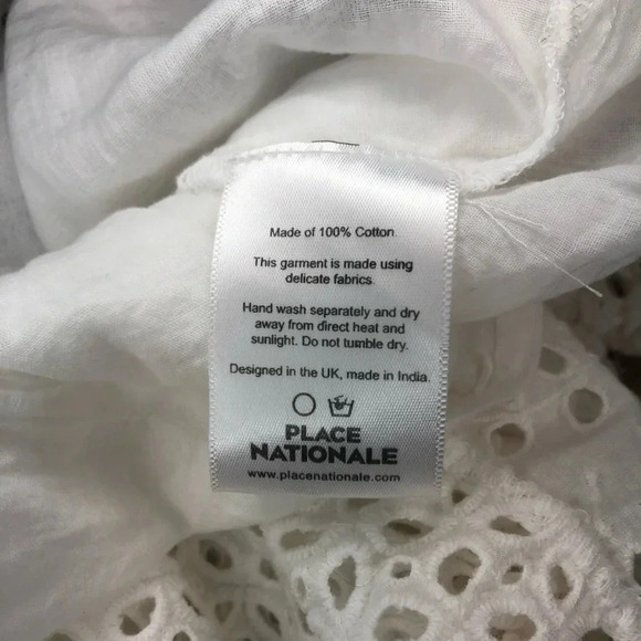 Revolve Place Nationale Le Gayan Backless Dress NWT L Cottage Boho Bridal Costal - Picture 10 of 10